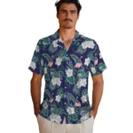 Colorado Rockies Hawaiian Shirt – Flamingo and Hibiscus
