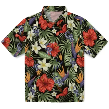 colorado rockies hibiscus bird hawaiian shirts best selling