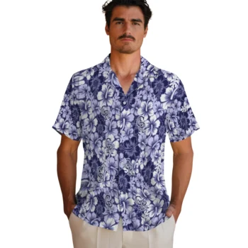 colorado rockies hibiscus blooms blue hawaiian shirts fashion forward