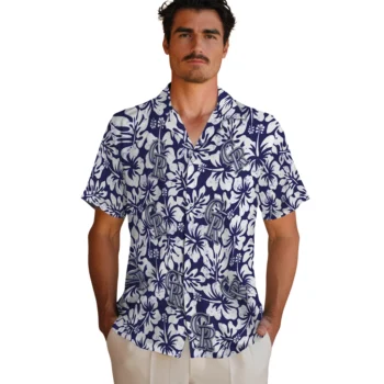 colorado rockies hibiscus motif blue white hawaiian shirts fashion forward