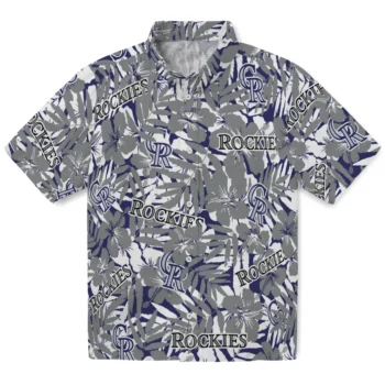 colorado rockies hibiscus overlay hawaiian shirts best selling