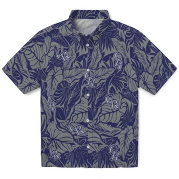 colorado rockies monstera layer blue hawaiian shirts best selling