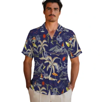 colorado rockies palm tree island blue hawaiian shirts fashion forward