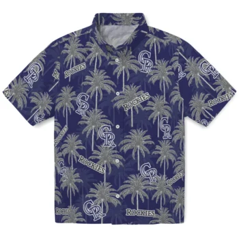colorado rockies palm grove blue hawaiian shirts best selling
