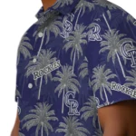 Colorado Rockies Hawaiian Shirt – Palm Tree Motif