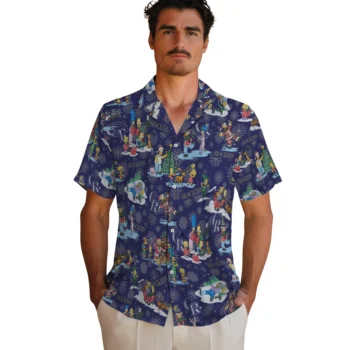 colorado rockies simpsons christmas blue hawaiian shirts fashion forward