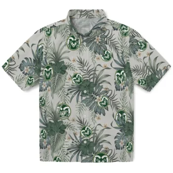 colorado state rams hibiscus designs beige hawaiian shirts best selling