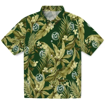 colorado state rams palm leaves green hawaiian shirts best selling
