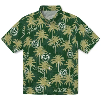 colorado state rams palm grove green hawaiian shirts best selling