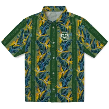 colorado state rams paradise vines green hawaiian shirts best selling