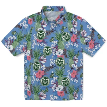 colorado state rams pineapple bouquet best sky blue hawaiian shirts best selling