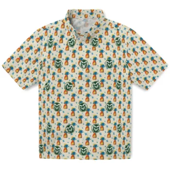 colorado state rams pineapple delight beige hawaiian shirts best selling