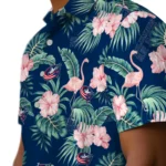 Columbus Blue Jackets Hawaiian Shirt – Flamingo and Hibiscus