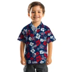 Columbus Blue Jackets Hawaiian Shirt – Hibiscus Flower Design