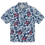 Columbus Blue Jackets Hawaiian Shirt – Hibiscus Motif
