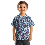 Columbus Blue Jackets Hawaiian Shirt – Hibiscus Motif