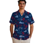 Columbus Blue Jackets Hawaiian Shirt – Palm And Clouds