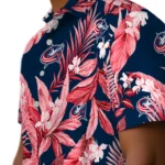 Columbus Blue Jackets Hawaiian Shirt – Palm Leaves