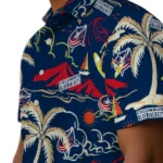 Columbus Blue Jackets Hawaiian Shirt – Palm Tree Island