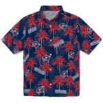 Columbus Blue Jackets Hawaiian Shirt – Palm Tree Motif