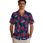 Columbus Blue Jackets Hawaiian Shirt – Palm Tree Motif