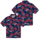 Columbus Blue Jackets Hawaiian Shirt – Palm Tree Motif