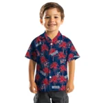 Columbus Blue Jackets Hawaiian Shirt – Palm Tree Motif