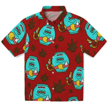 cornell big red bong smile red hawaiian shirts best selling