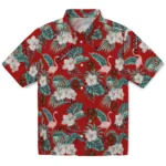 Cornell Big Red Hawaiian Shirt – Flamingo and Hibiscus