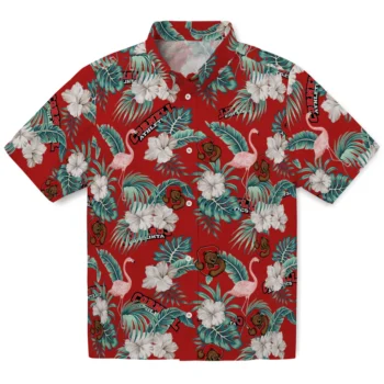cornell big red flamingo palms red hawaiian shirts best selling