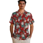 Cornell Big Red Hawaiian Shirt – Flamingo and Hibiscus