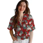 Cornell Big Red Hawaiian Shirt – Flamingo and Hibiscus