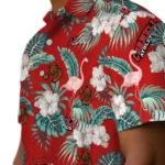 Cornell Big Red Hawaiian Shirt – Flamingo and Hibiscus