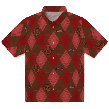 cornell big red balloon plaid red hawaiian shirts best selling