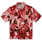 Cornell Big Red Hawaiian Shirt – Hibiscus Arrangement