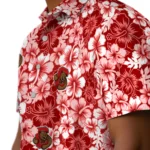 Cornell Big Red Hawaiian Shirt – Hibiscus Blooms