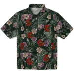 Cornell Big Red Hawaiian Shirt – Hibiscus Leaves Pattern