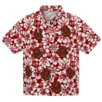 Cornell Big Red Hawaiian Shirt – Hibiscus Motif