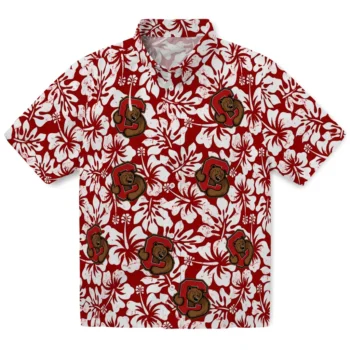 cornell big red hibiscus motif red white hawaiian shirts best selling