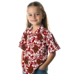 Cornell Big Red Hawaiian Shirt – Hibiscus Motif