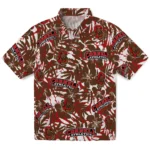 Cornell Big Red Hawaiian Shirt – Hibiscus Overlay