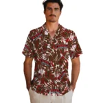 Cornell Big Red Hawaiian Shirt – Hibiscus Overlay