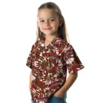 Cornell Big Red Hawaiian Shirt – Hibiscus Overlay