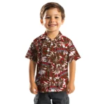 Cornell Big Red Hawaiian Shirt – Hibiscus Overlay