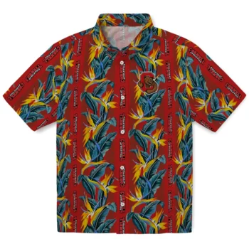 cornell big red paradise vines red hawaiian shirts best selling