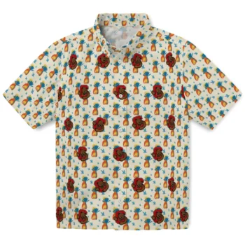 cornell big red pineapple delight beige hawaiian shirts best selling