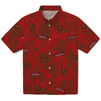 cornell big red turtle lines red hawaiian shirts best selling