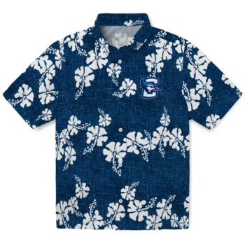 creighton bluejays hibiscus petals blue hawaiian shirts best selling