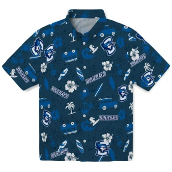 creighton bluejays beach vibe navy hawaiian shirts best selling