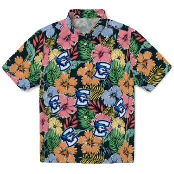 creighton bluejays brilliant hibiscus garden hawaiian shirts best selling